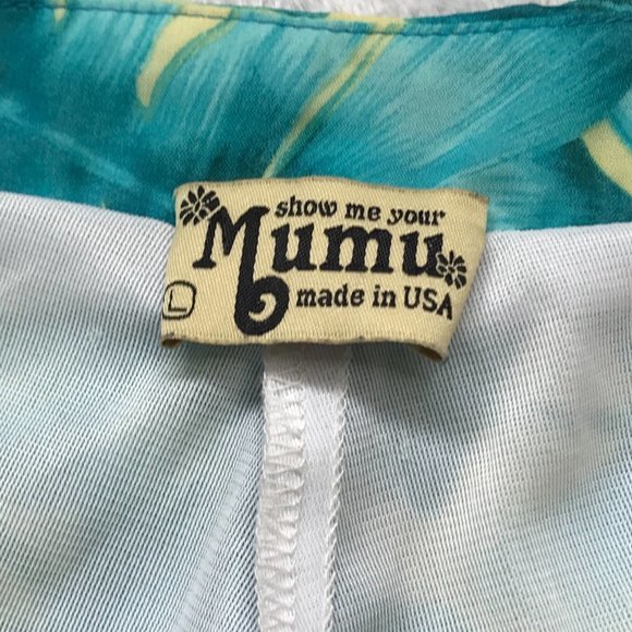 Show Me Your Mumu Women's Hawaiian Tropical Leaf Print Chiffon Maxi Skirt Size L - Picture 8 of 10